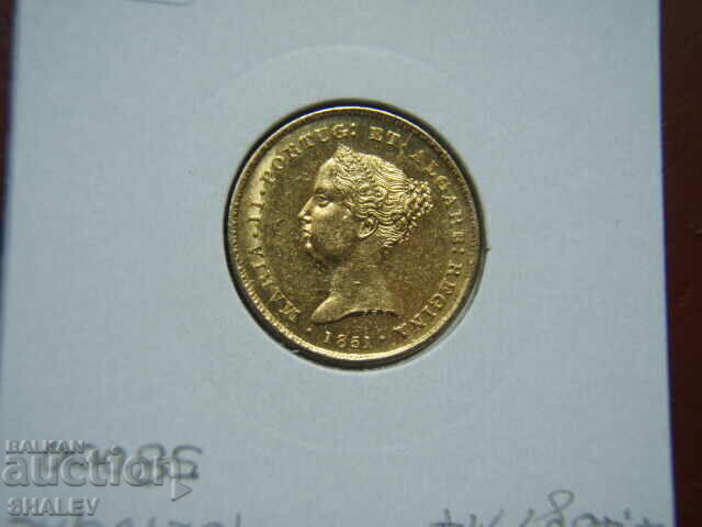 2500 Reis 1851 Portugal - AU (gold) - 7 2500 Reis 1851 Portugal - AU (gold) - 7
