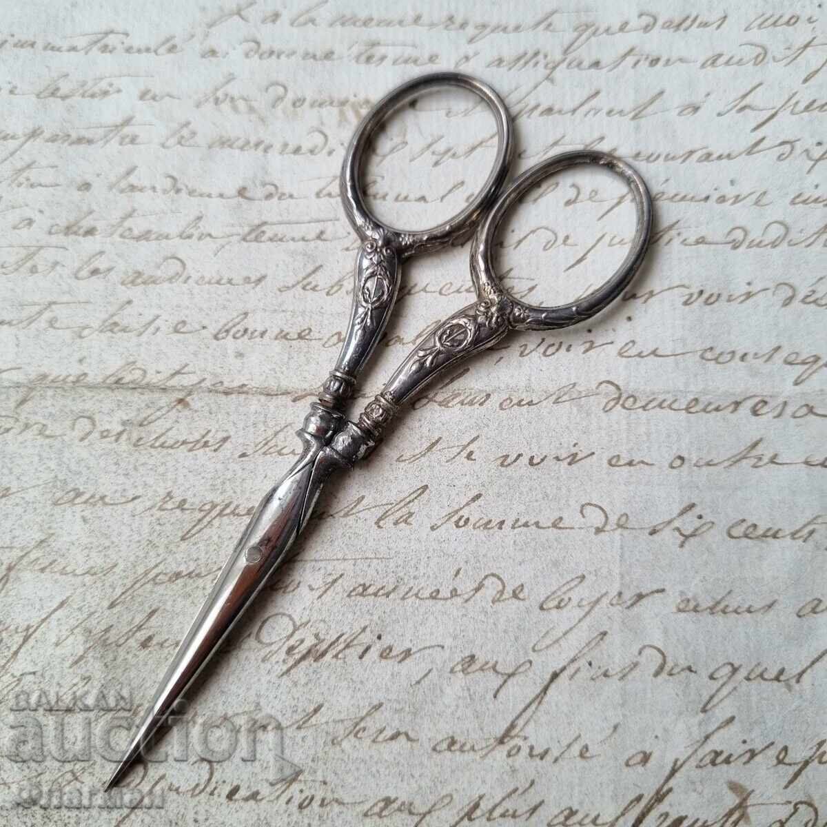 French Silver Scissors from the 19th Century, Napoleon III - 5 French Silver Scissors from the 19th Century, Napoleon III - 5