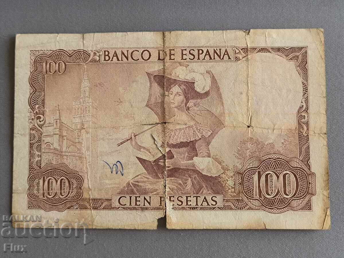 Banknote - Spain - 100 pesetas | 1965 with price € 5.11 | 9.99 BGN Banknote - Spain - 100 pesetas | 1965 with price € 5.11 | 9.99 BGN