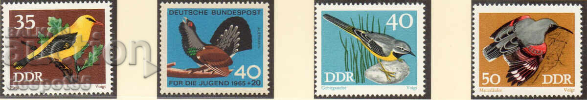 Auction  1965-73. GDR, FRG. Birds