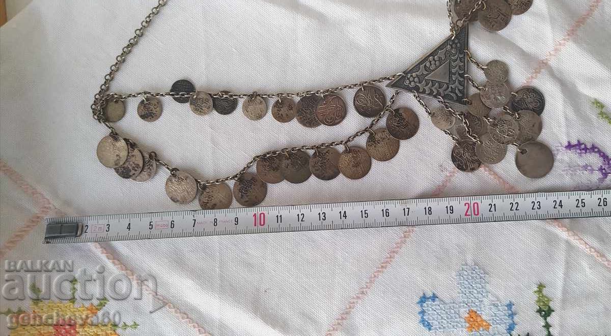 Bijuterii pentru costum popular, pieptar sațan, argint cu preț € 140.00 | 273.82 BGN