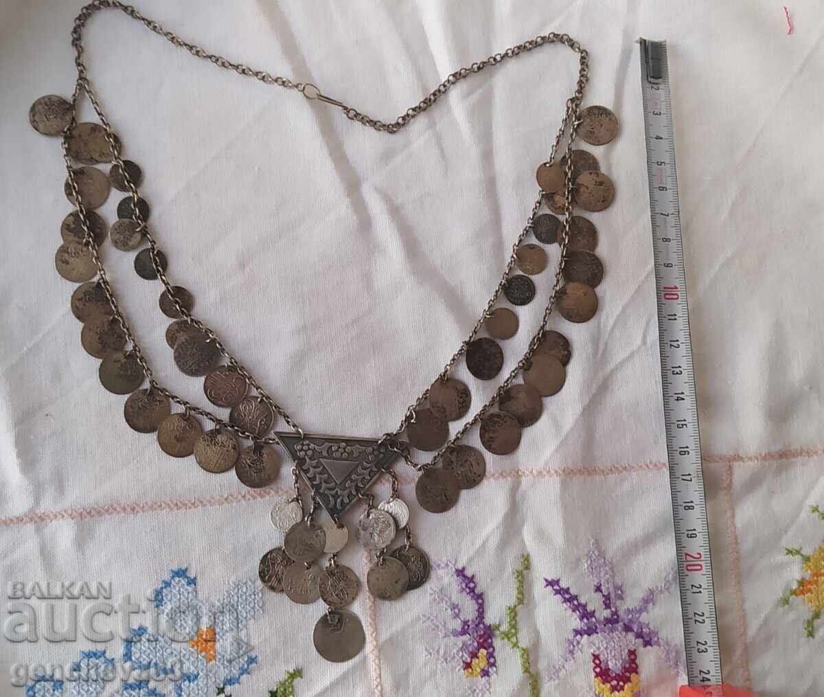 Bijuterii pentru costum popular, pieptar sațan, argint
