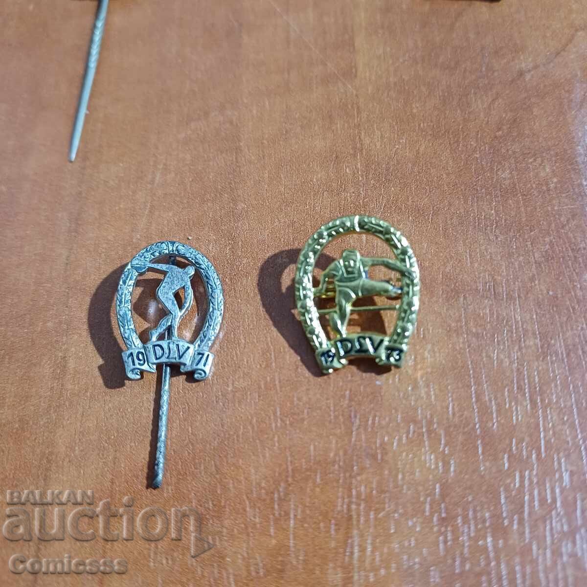 Аукцион Значки спортни 5 бр. Аукцион Значки спортни 5 бр.