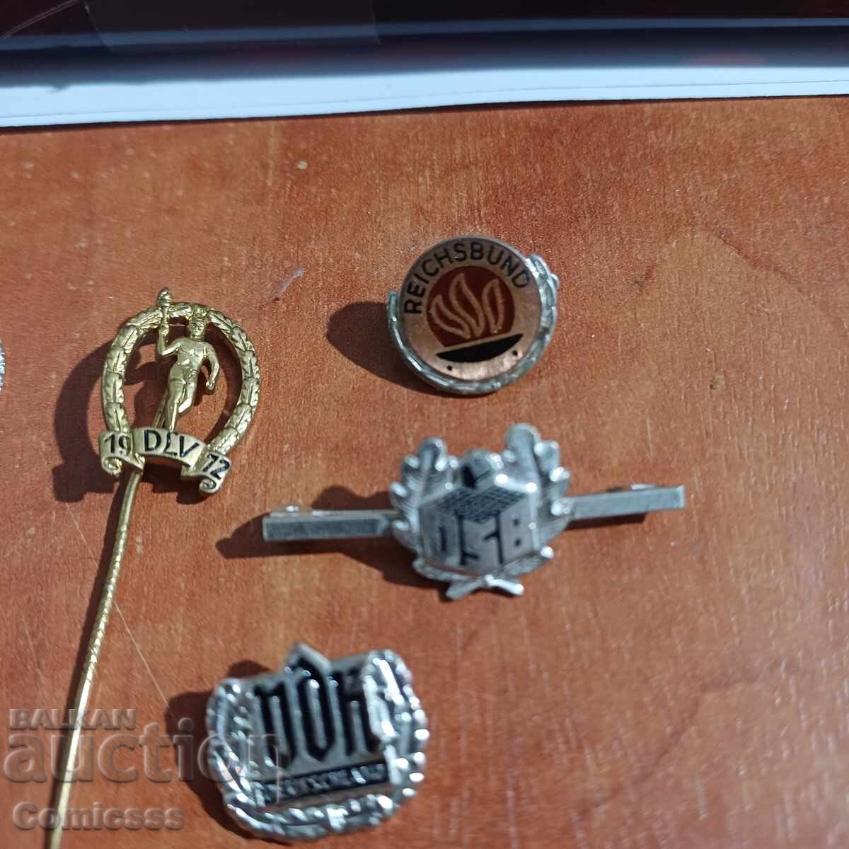 Insigne sportive cu preț € 5.00 | 9.78 BGN Insigne sportive cu preț € 5.00 | 9.78 BGN