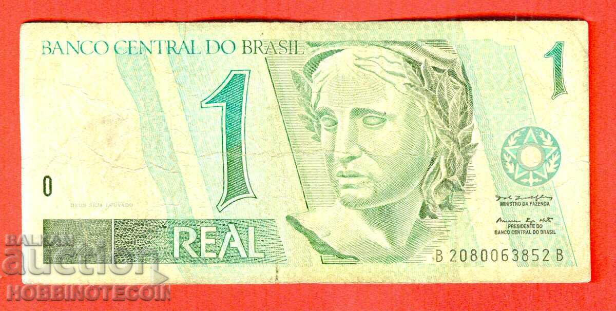 BRAZILIA BRAZIL 1 Real emisiune 1999 - 2001 semnătură - 7