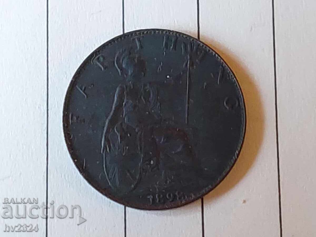 Ηνωμένο Βασίλειο 1 φαρθίνγκ, 1898