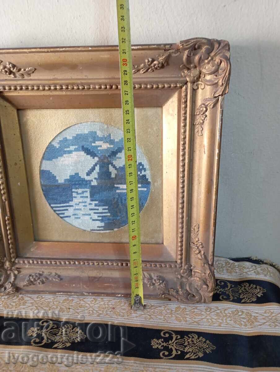 Auction  Gobelin in baroque frame