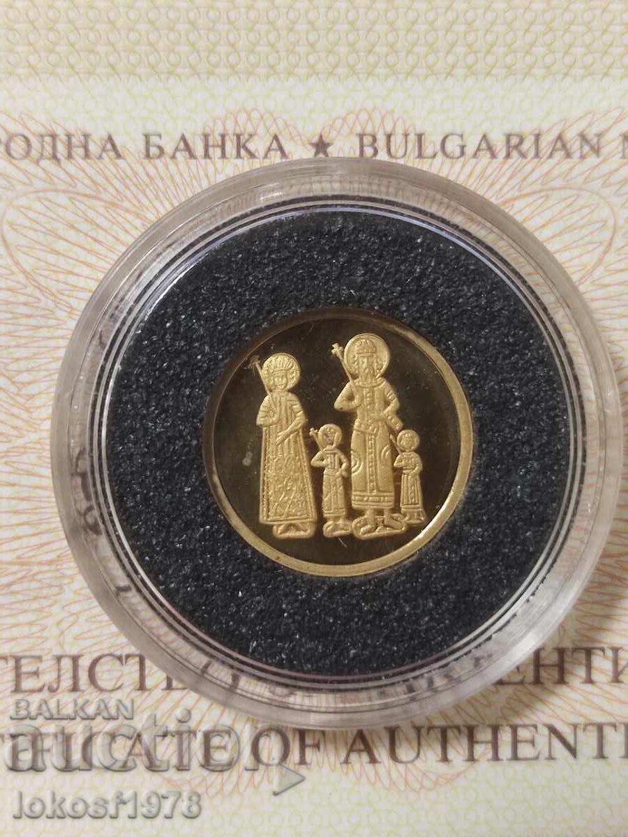 1998 g. 20000 leva. Τετραευαγγέλιο. Πιστοποιητικό με τιμή € 420.00 | 821.45 BGN