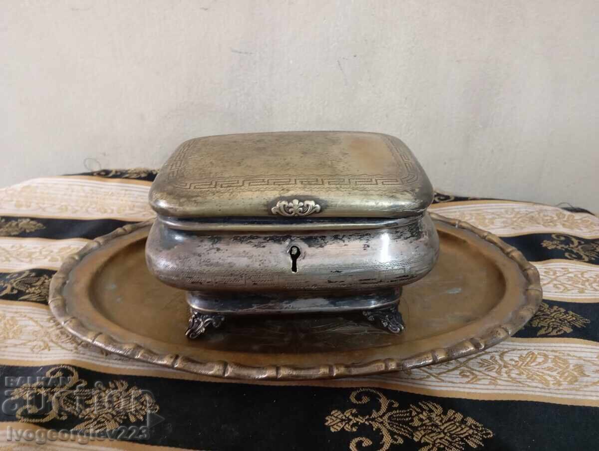 Art Deco Jewelry Box with Tray Art Deco Jewelry Box with Tray