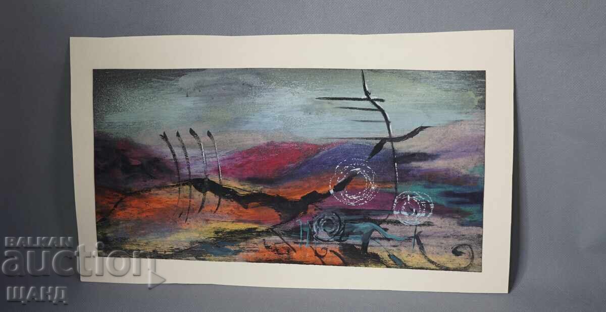 Стара Майсторска рисунка картина абстракция Стара Майсторска рисунка картина абстракция