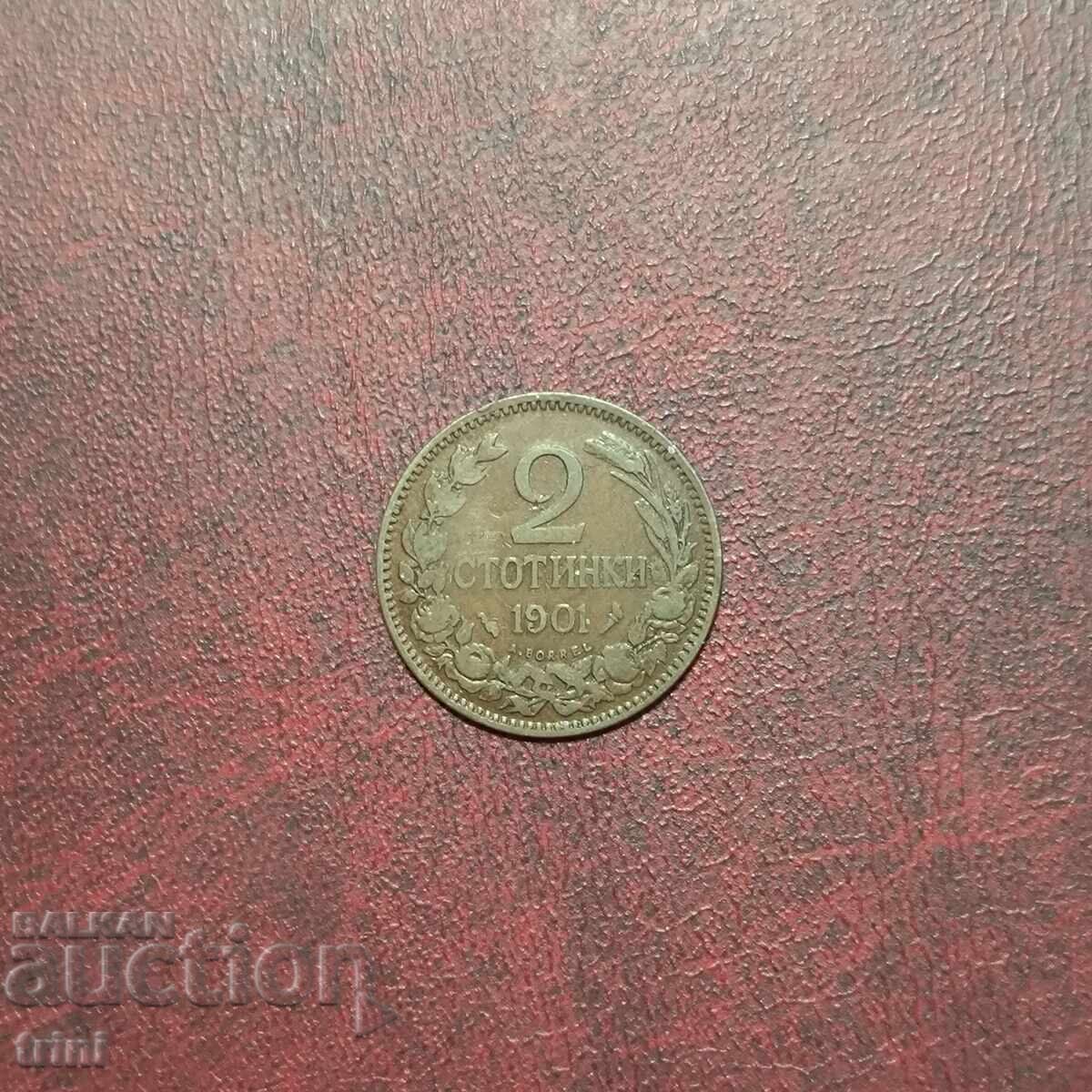 2 cents 1901