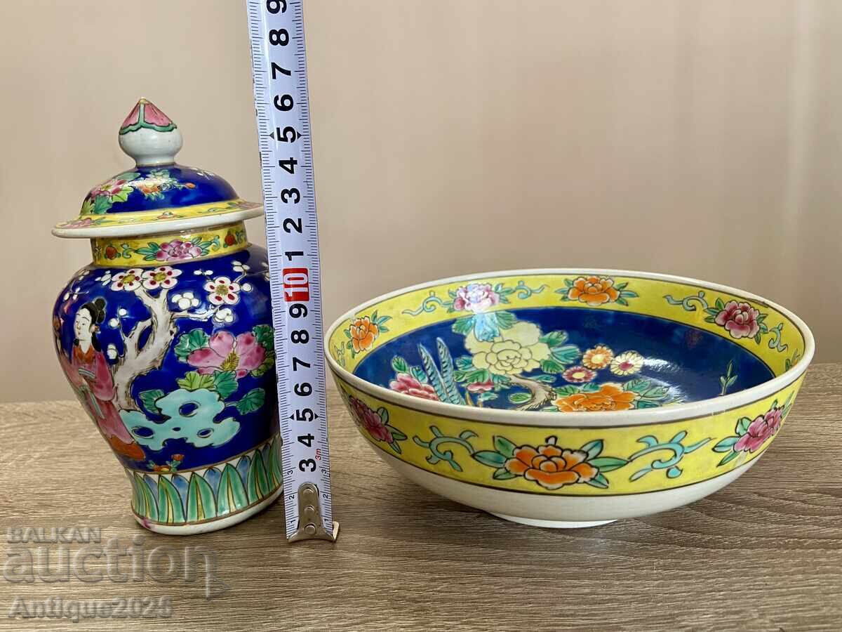 Set ceramic vintage în stil oriental cu preț € 50.00 | 97.79 BGN Set ceramic vintage în stil oriental cu preț € 50.00 | 97.79 BGN