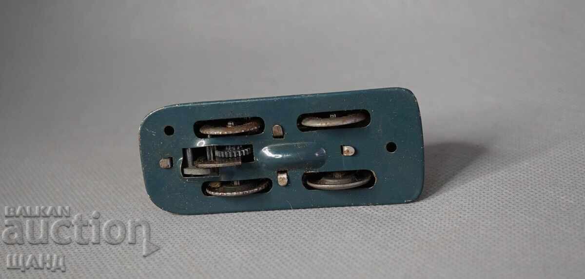 Old metal mechanical toy car model for a racetrack - 5 Old metal mechanical toy car model for a racetrack - 5