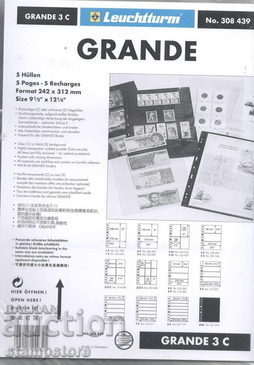 Sheet for 3 banknotes from the GRANDE system