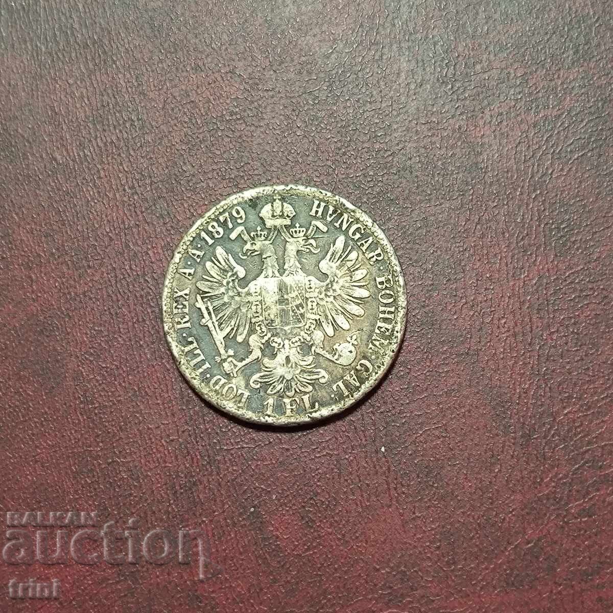 Австрия 1 флорин 1879 година Австрия 1 флорин 1879 година