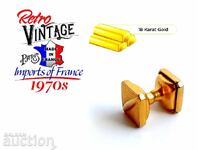 Manșon vechi, placat cu aur de 18k