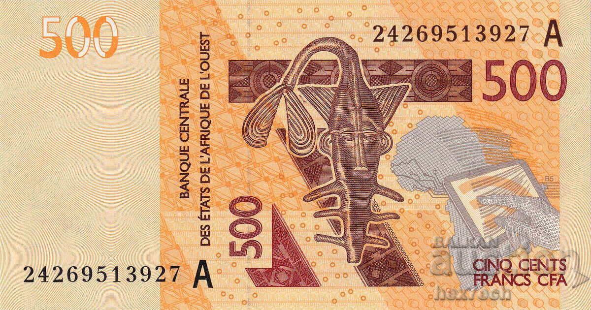 ❤️ ⭐ West Africa Ivory Coast 2024 500 francs UNC new⭐ ❤️ with price € 4.09 | 8.00 BGN ❤️ ⭐ West Africa Ivory Coast 2024 500 francs UNC new⭐ ❤️ with price € 4.09 | 8.00 BGN