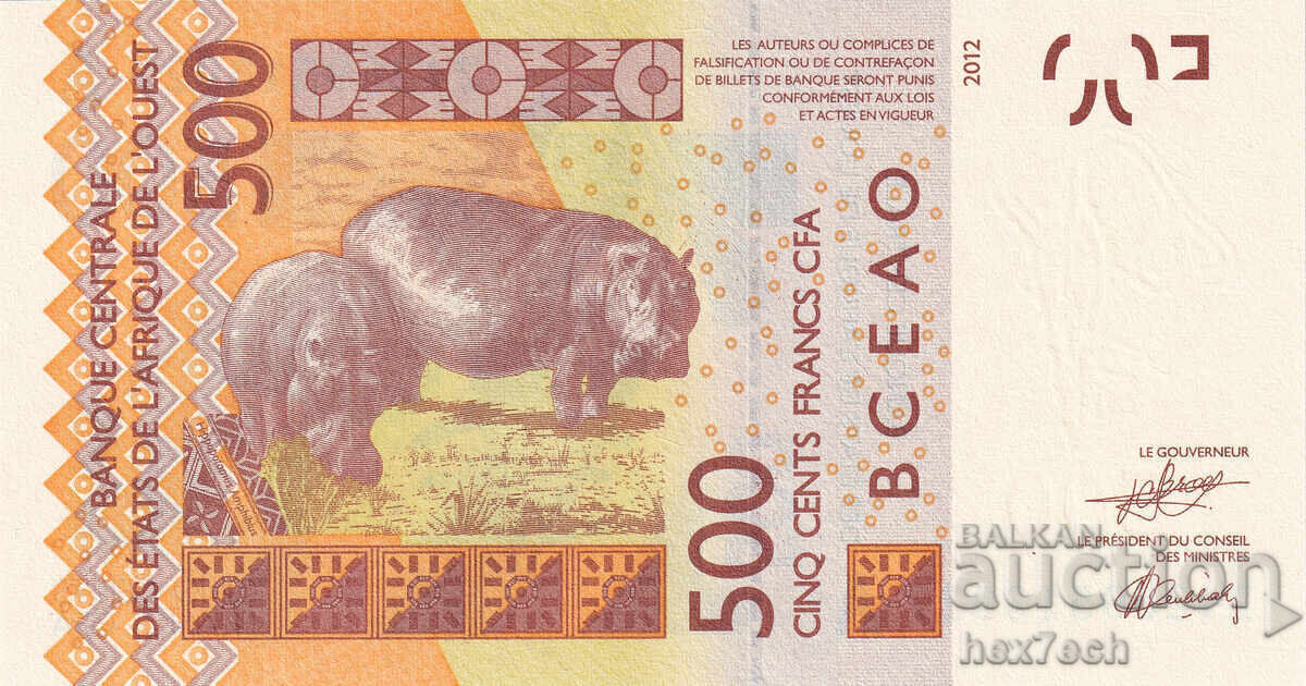 Auction ❤️ ⭐ West Africa Ivory Coast 2024 500 francs UNC new⭐ ❤️ Auction ❤️ ⭐ West Africa Ivory Coast 2024 500 francs UNC new⭐ ❤️