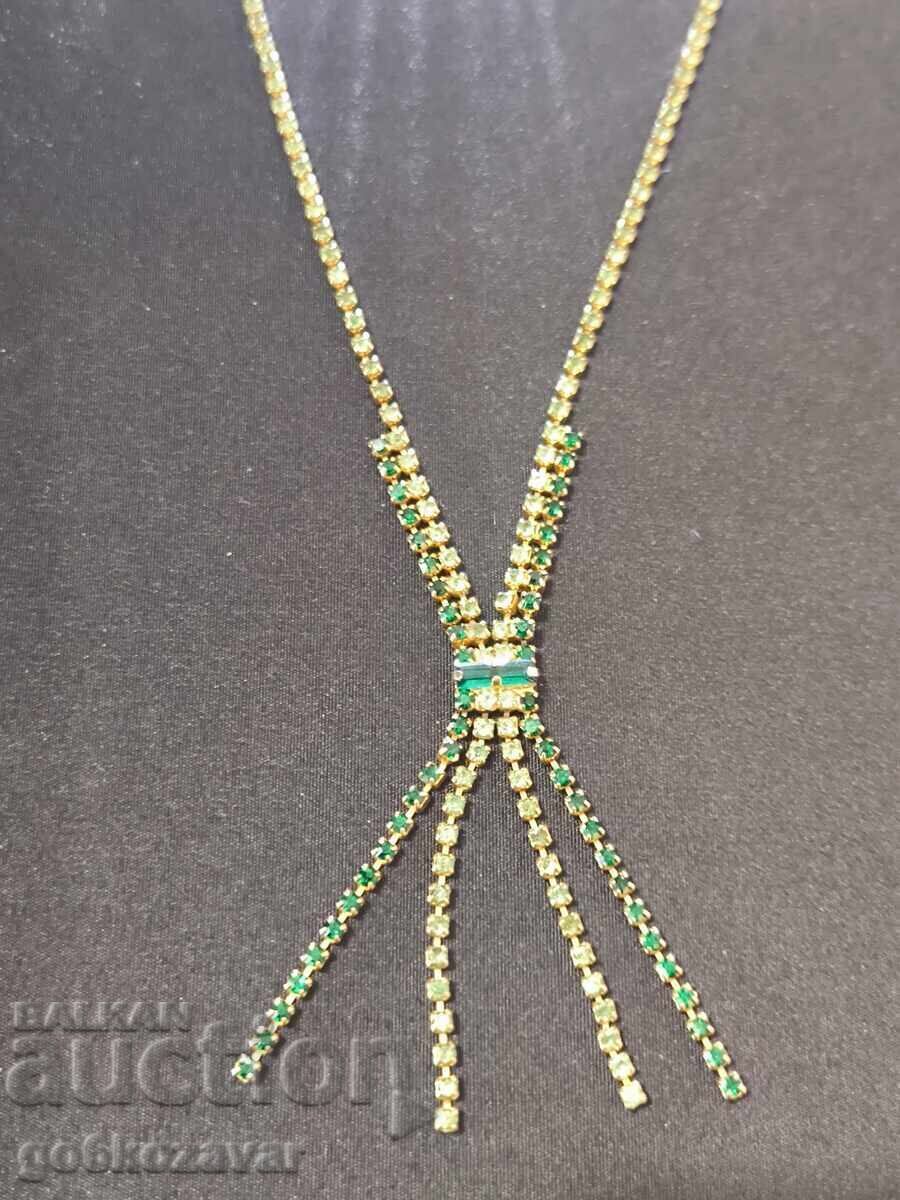 Δημοπρασία Βίντατζ κολιέ δεκαετίας του '60 Τσεχοσλοβακίας Φυσικά πετράδια!