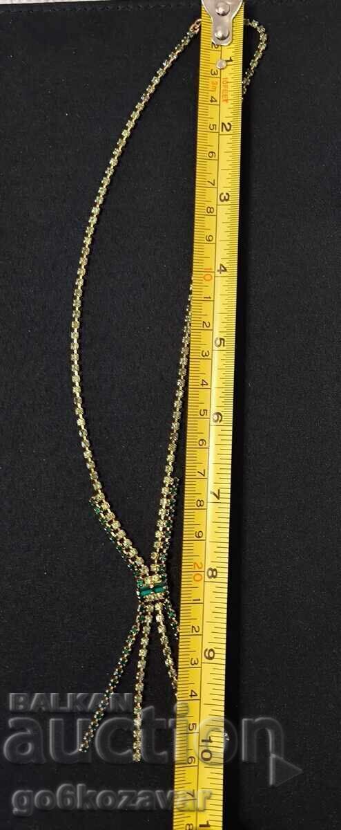 Βίντατζ κολιέ δεκαετίας του '60 Τσεχοσλοβακίας Φυσικά πετράδια! - 5