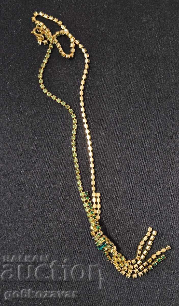 Βίντατζ κολιέ δεκαετίας του '60 Τσεχοσλοβακίας Φυσικά πετράδια! - 6