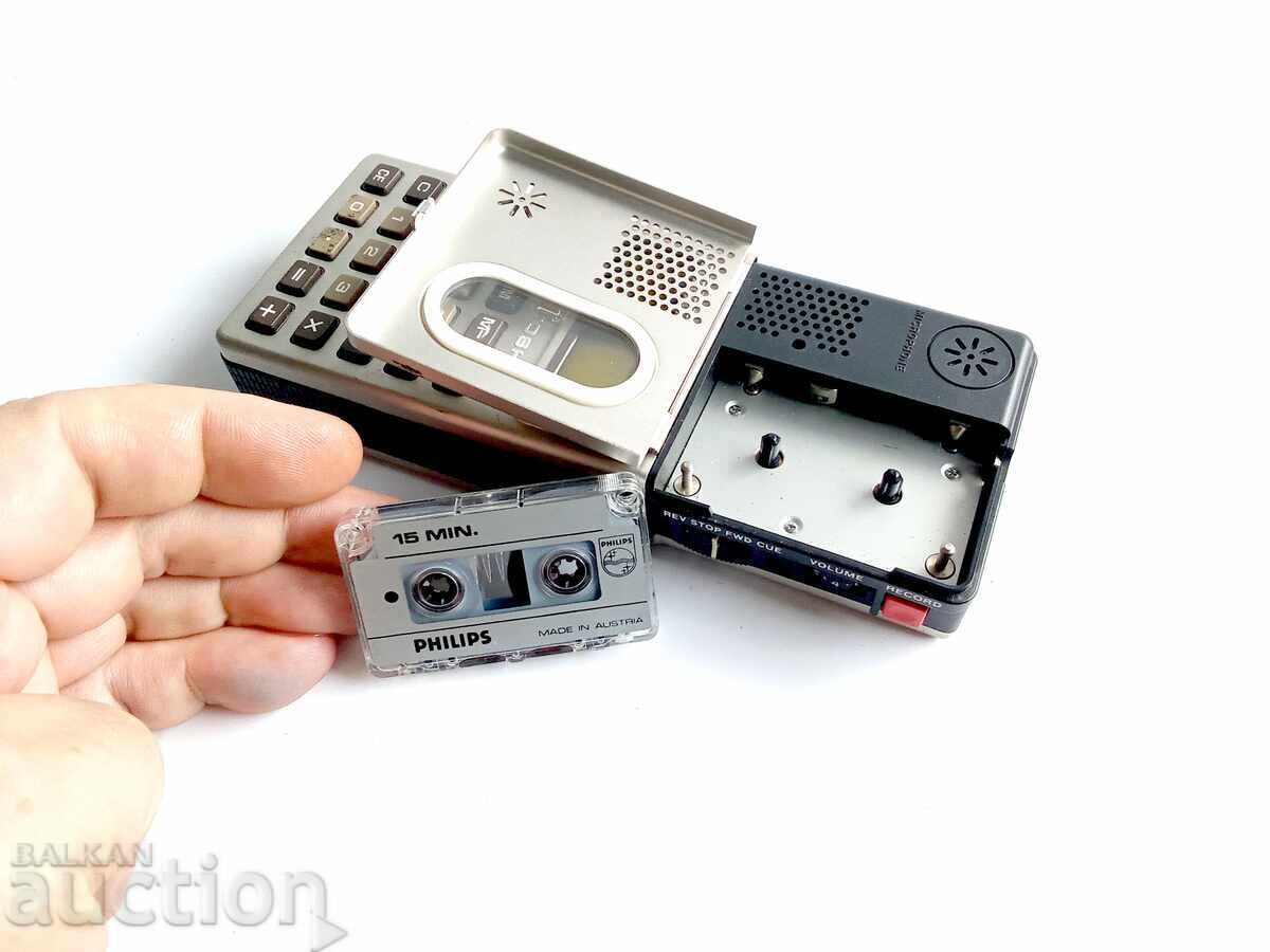 Auction  Toshiba KT-1350, combination of cassette recorder (dictaphone) and calculator