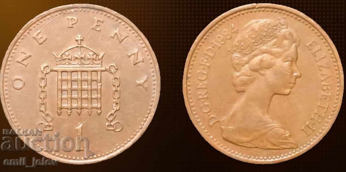 1 penny - Regatul Unit (United Kingdom) 1984 1 penny - Regatul Unit (United Kingdom) 1984