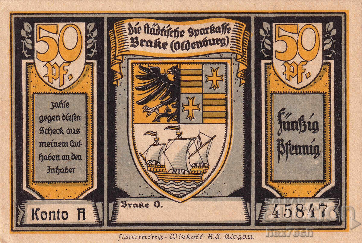 ❤️ Γερμανία Brake 1922 50 πφένιγκ UNC νέα ❤️ με τιμή € 2.04 | 3.99 BGN ❤️ Γερμανία Brake 1922 50 πφένιγκ UNC νέα ❤️ με τιμή € 2.04 | 3.99 BGN