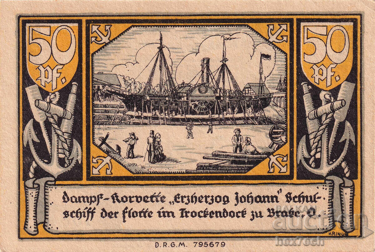 Δημοπρασία ❤️ Γερμανία Brake 1922 50 πφένιγκ UNC νέα ❤️ Δημοπρασία ❤️ Γερμανία Brake 1922 50 πφένιγκ UNC νέα ❤️