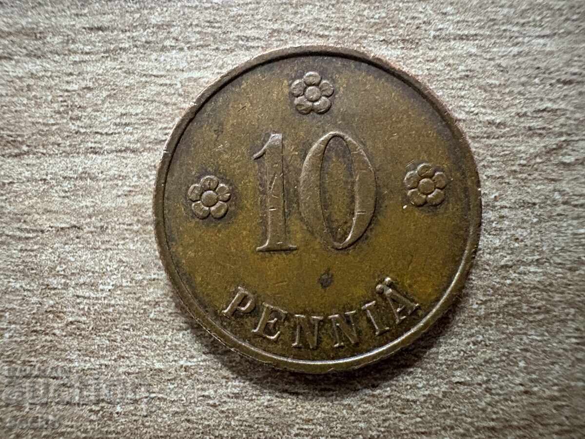 Финландия - 10 пенита (1938) Финландия - 10 пенита (1938)