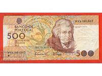 PORTUGAL PORTUGAL 500 issue issue 1989