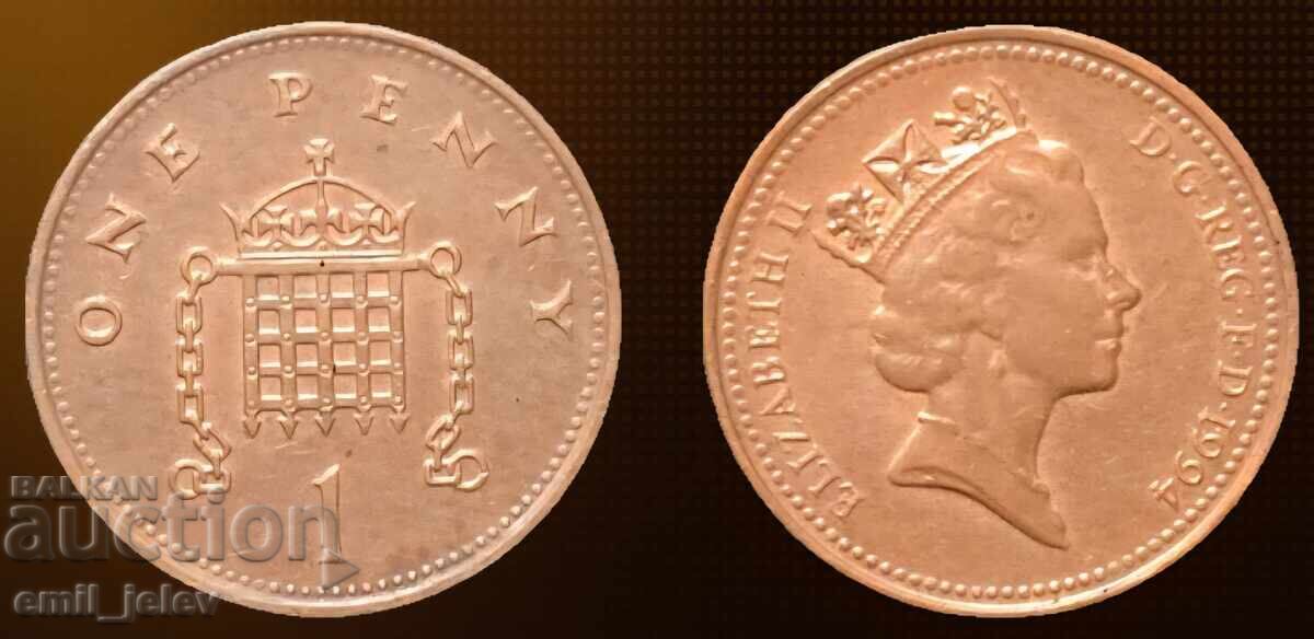 1 penny-Marea Britanie (United Kingdom 1 penny) 1994