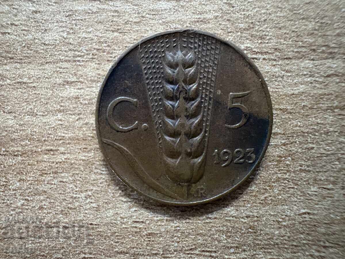Italy - 5 centesimi (1923) Italy - 5 centesimi (1923)