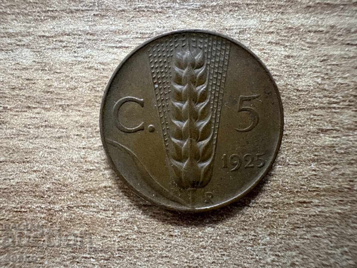 Italia - 5 centesimi (1925) Italia - 5 centesimi (1925)
