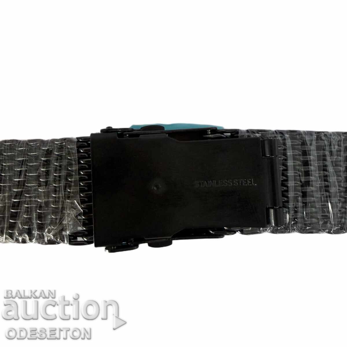 Μαύρο Ατσάλινο Μεταλλικό Βραχιόλι - Διάφορα Μεγέθη - 5