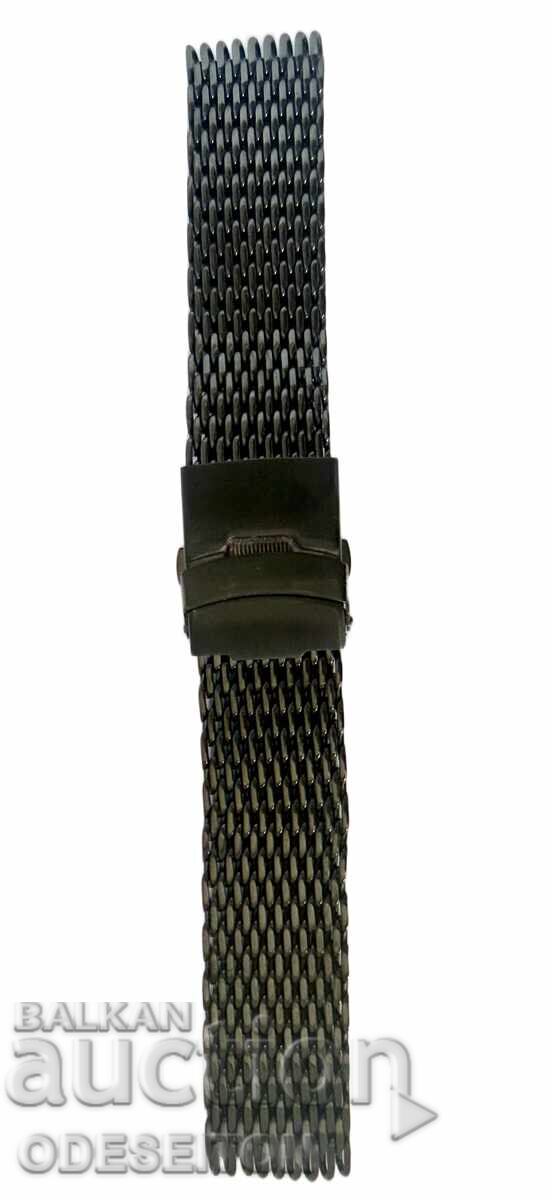 Μαύρο Ατσάλινο Μεταλλικό Βραχιόλι - Διάφορα Μεγέθη