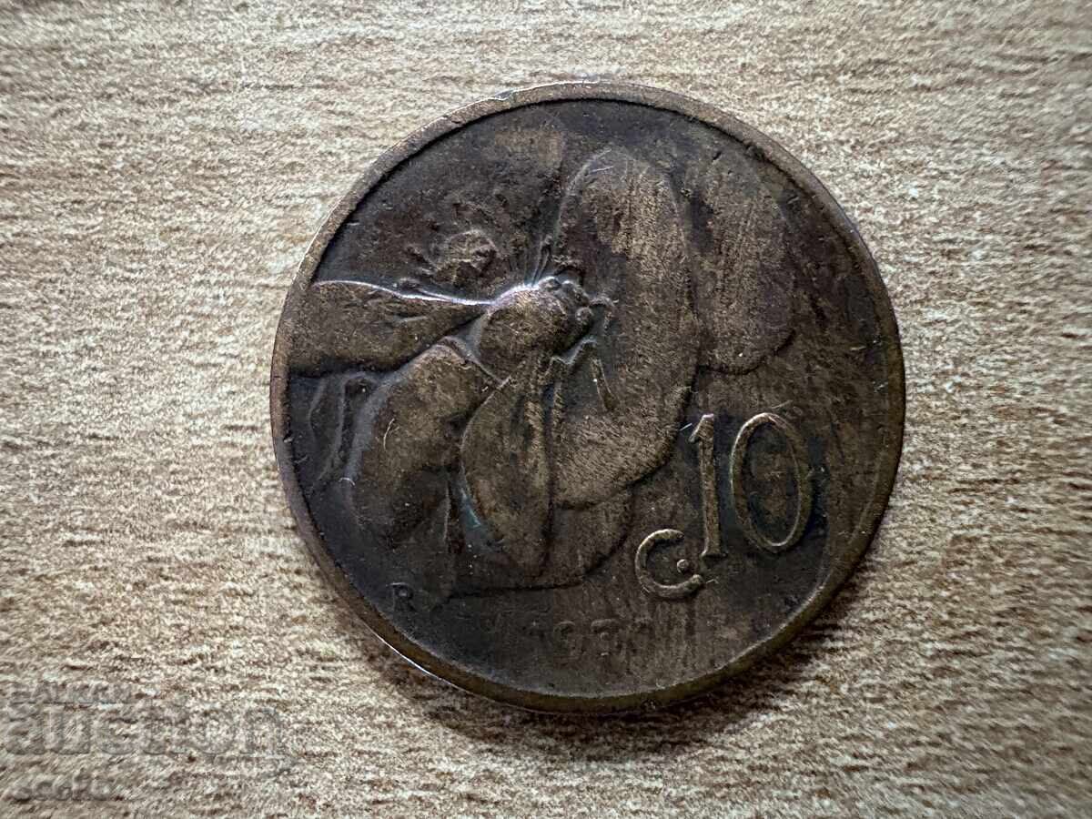 Италия - 10 чентезими (1930)