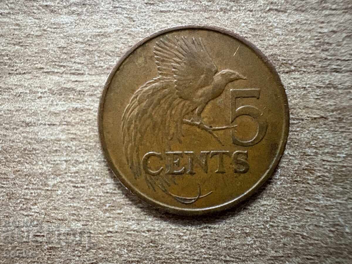 Тринидад и Тобаго - 5 цента (1976) Тринидад и Тобаго - 5 цента (1976)
