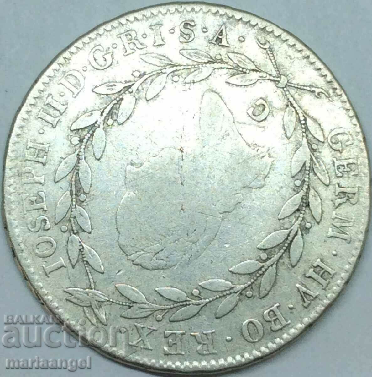 Доставка на 20 кройцера 1783 Австрия Йозеф II С - Прага - рядка