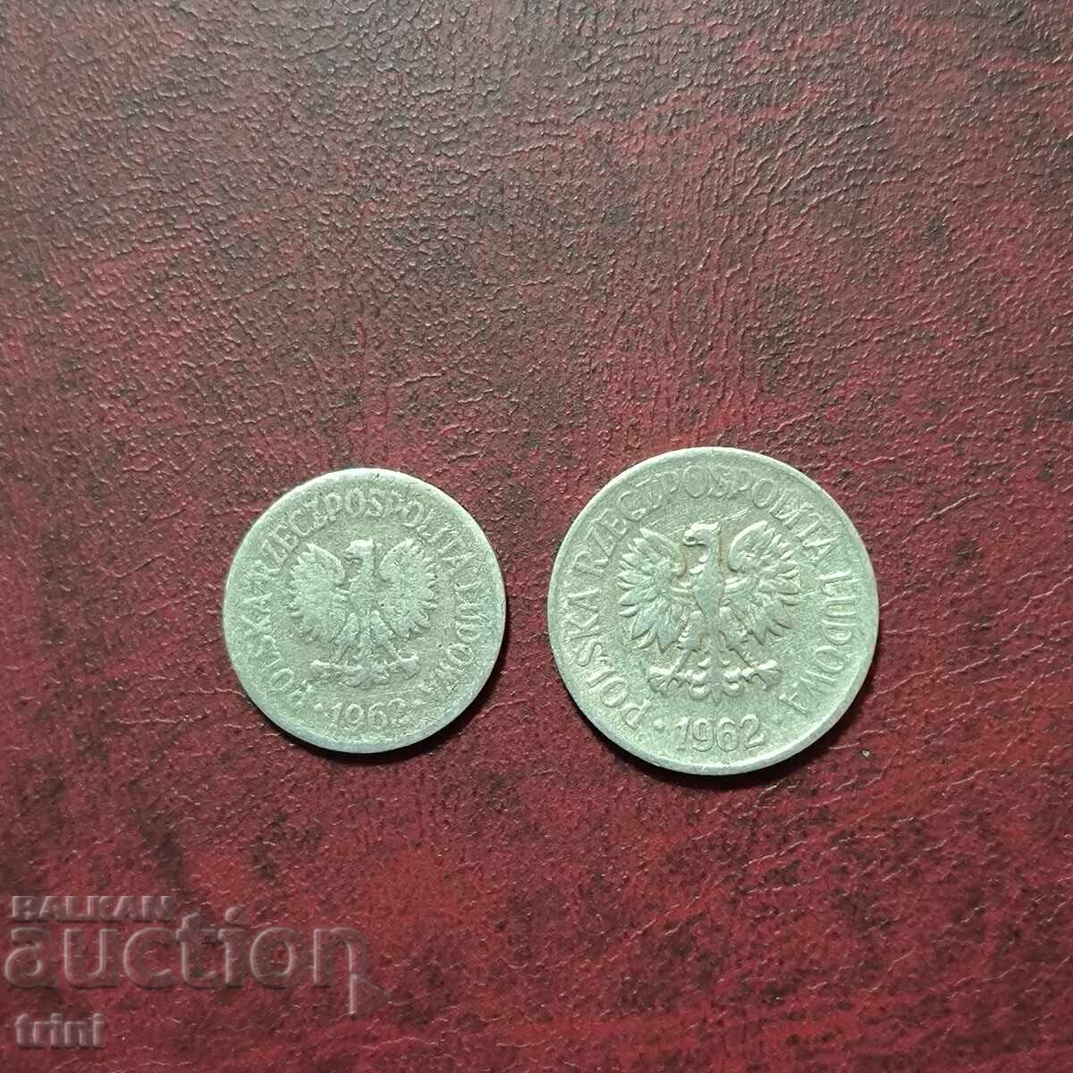 Poland 10 and 20 Groszy 1962 with price € 6.00 | 11.73 BGN