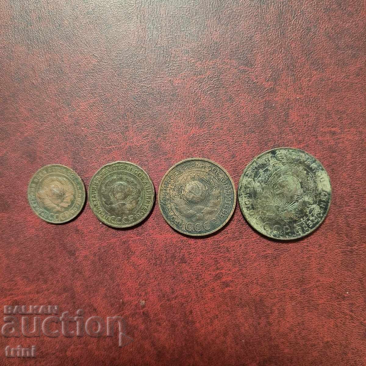 Russia USSR 1, 2, 3 and 5 Kopeks 1924 with price € 40.00 | 78.23 BGN Russia USSR 1, 2, 3 and 5 Kopeks 1924 with price € 40.00 | 78.23 BGN