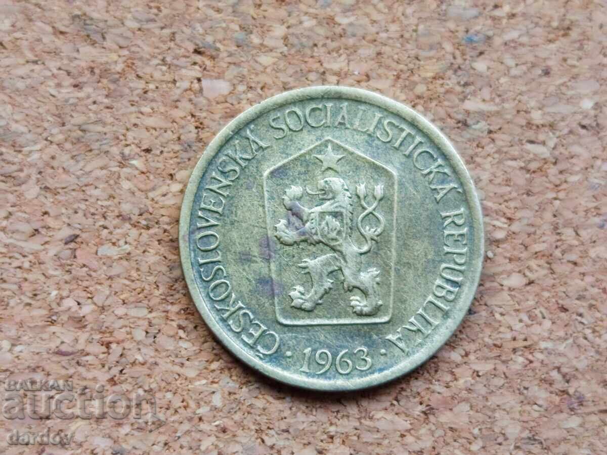 Τσεχοσλοβακία, 1 κορώνα 1963 με τιμή € 0.30 | 0.59 BGN