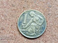 Чехословакия, 1 крона 1963 г.