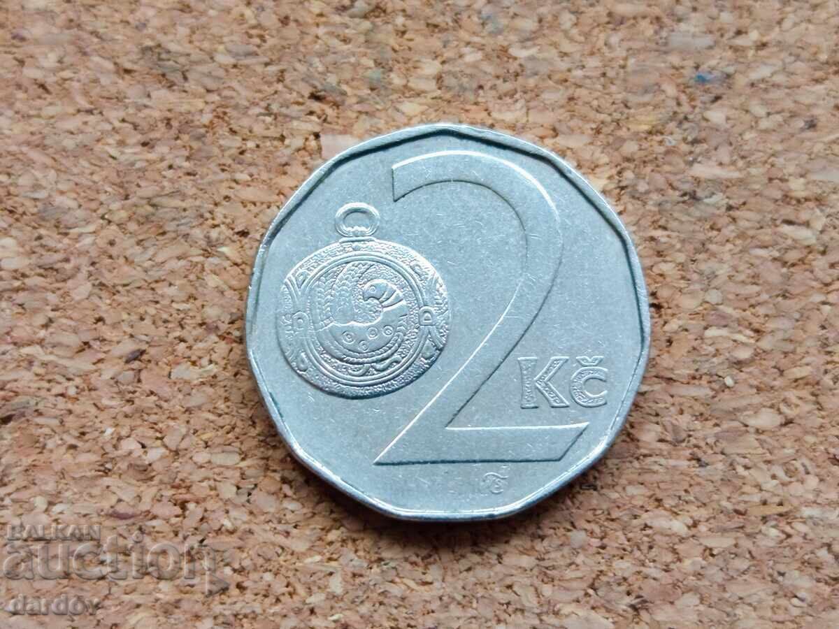 Czech Republic, 2 Koruny 1993