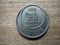 Tunisia - 20 franci (1950)