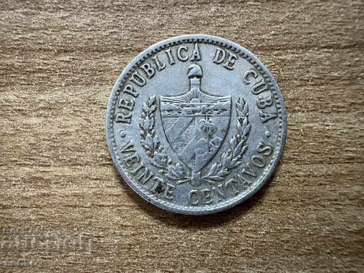 Cuba - 20 Centavos (1972) with price € 0.35 | 0.68 BGN