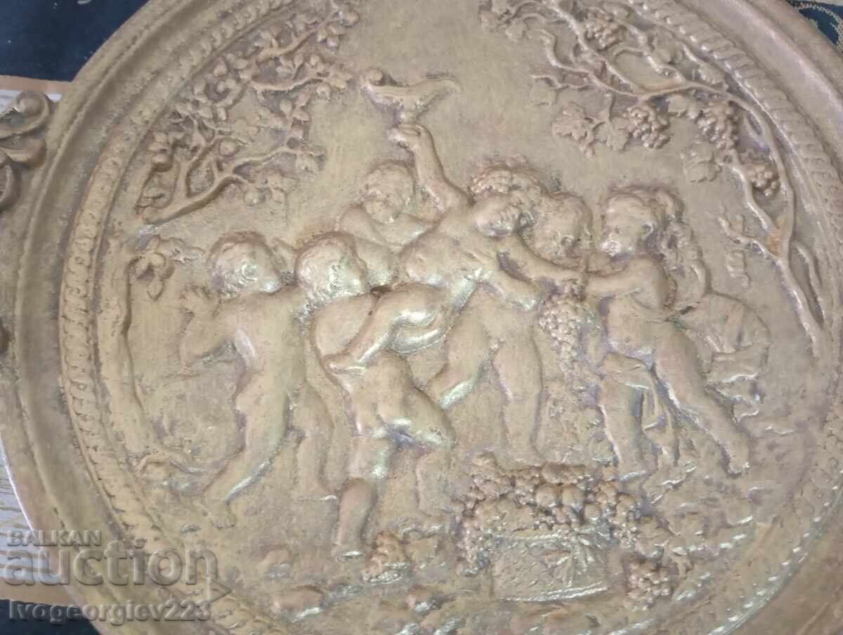 Old bronze tray, basket with price € 54.00 | 105.61 BGN