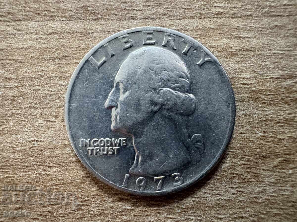 САЩ - 1/4 долар (1973) с цена € 0.20 | 0.39 лв.