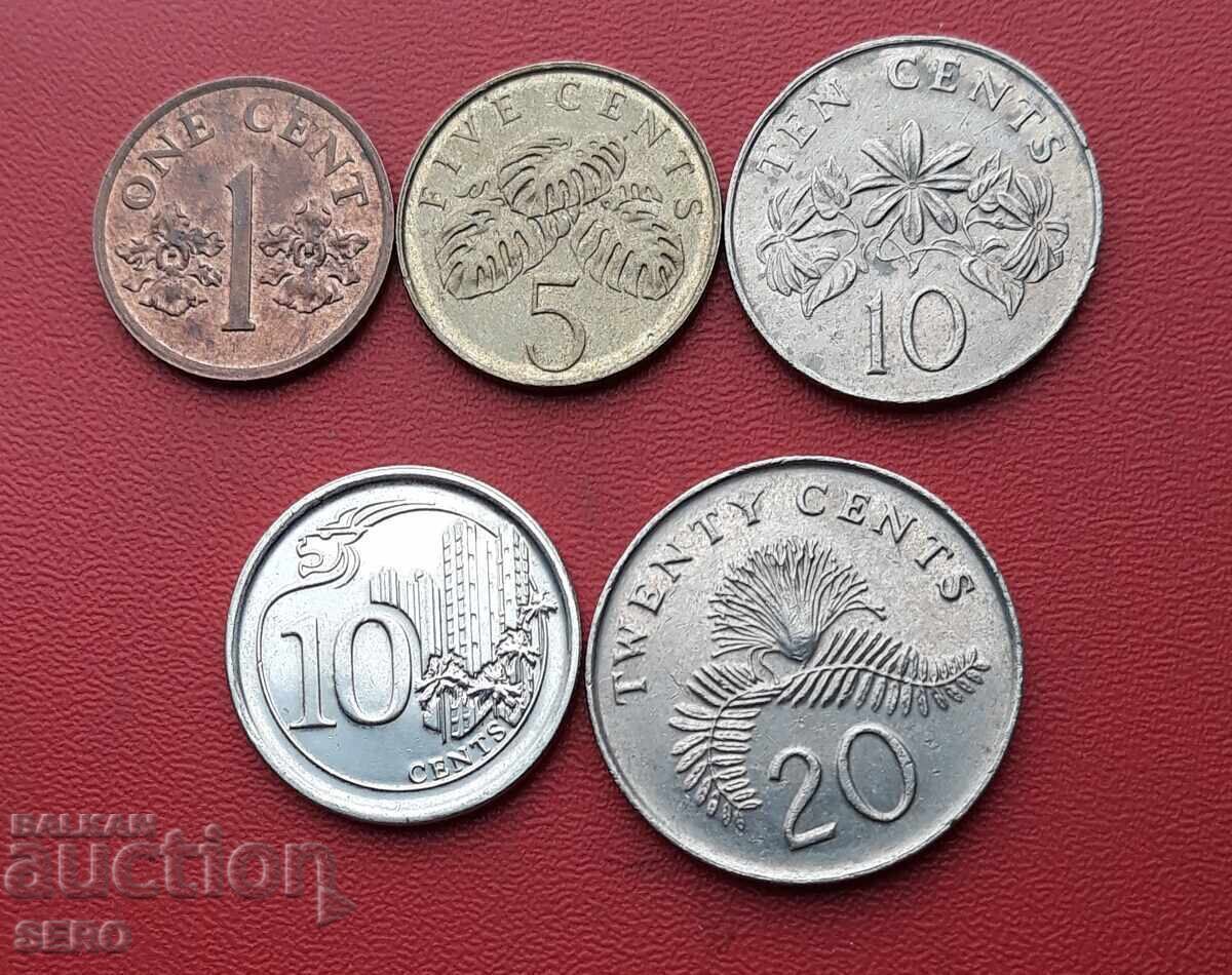 Сингапур-лот от 5 монети