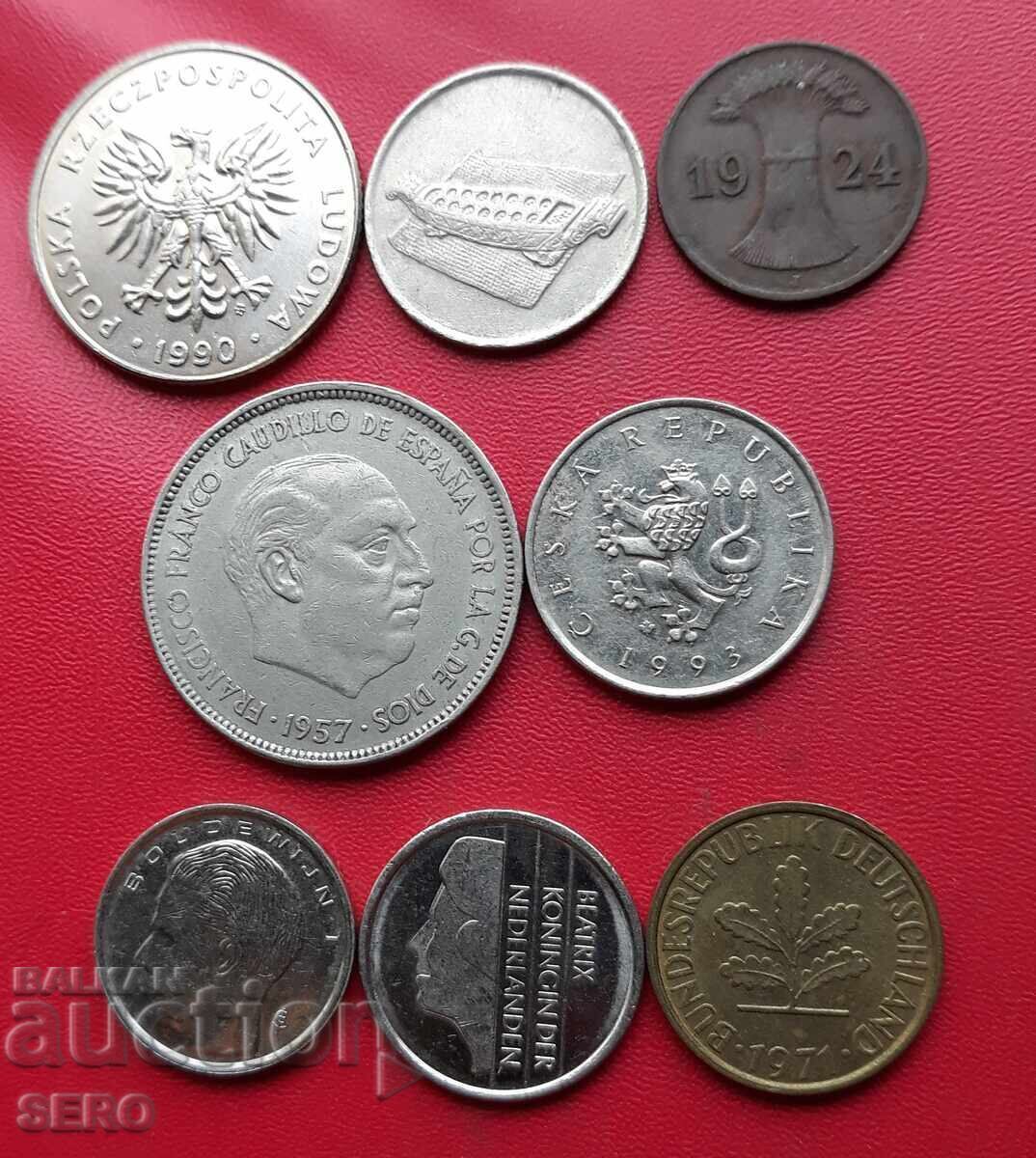 Μικτή παρτίδα 8 νομισμάτων με τιμή € 0.50 | 0.98 BGN